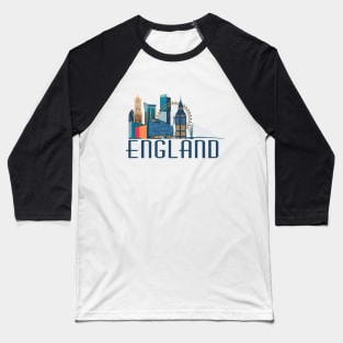 London skyline ,trip, travel, tourist , England lover design Baseball T-Shirt